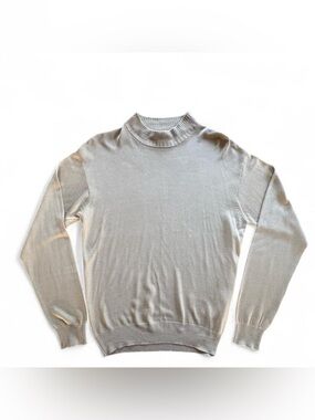 Saxony NY Mens 100% Silk Knit Sweater Medium Pullover Golf Preppy Old Money Fall